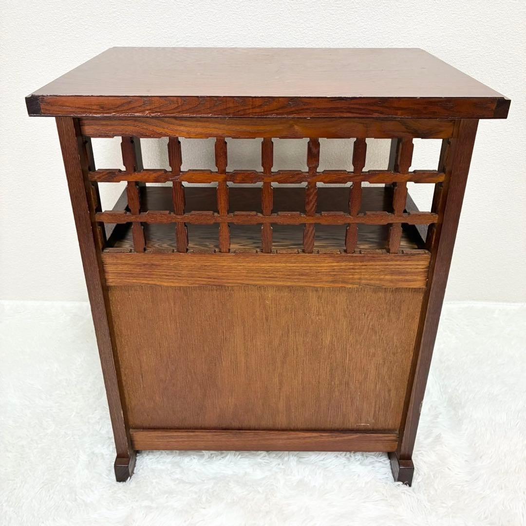 キャビネット　昭和レトロ　ニチハン　電話台　飾り棚　収納棚　アンティーク　ラック