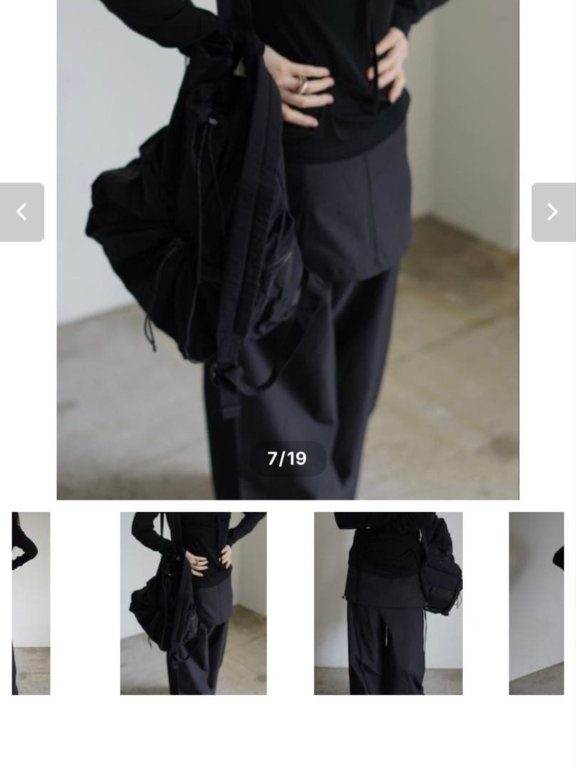 パンツ chaisy style nylon layered pants