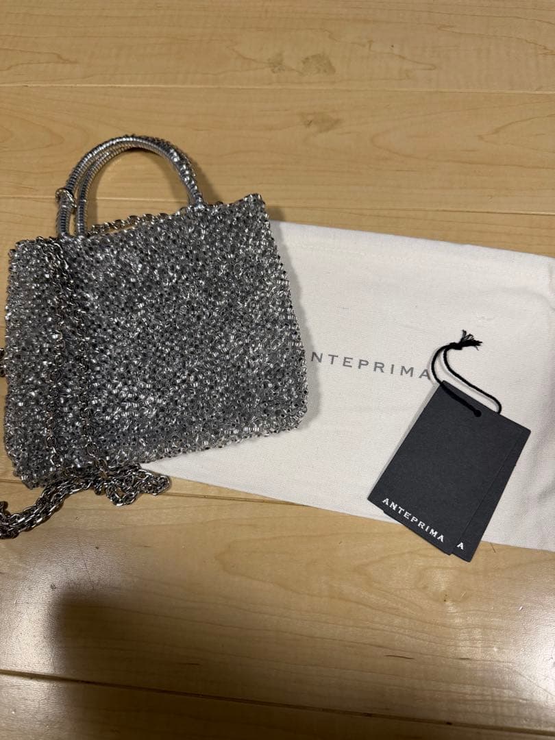 ANTEPRIMA シルバー ビーズ パーティーバッグ