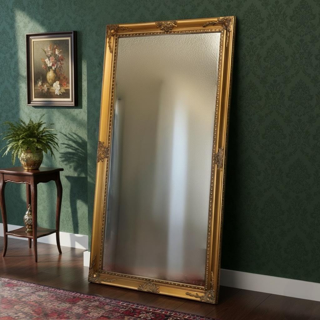巨大　姿見　アンティーク　ミラー　高さ180㎝