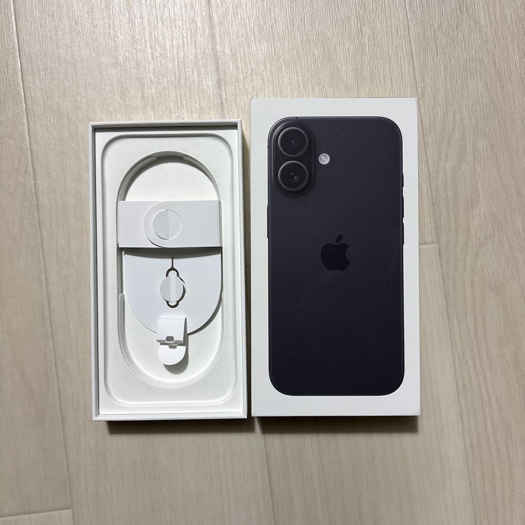Apple iPhone16 SIMフリー本体 ブラック 128GB+ケース