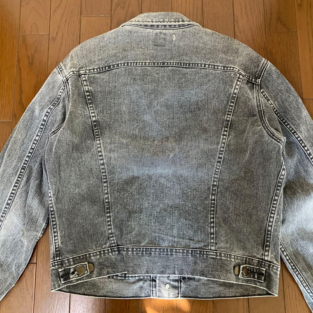 【*e様 Leeデニムジャケット　ブラックデニム　リー　フェードGジャン　Lサイ