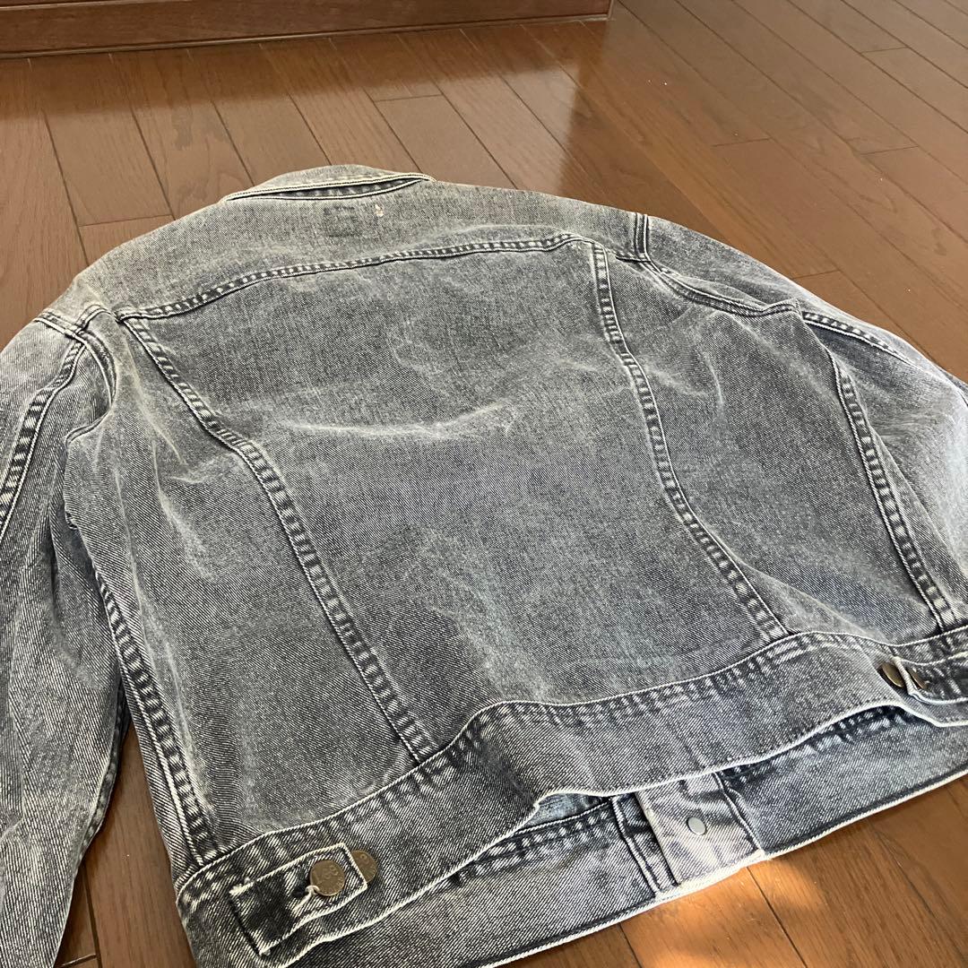 【*e様 Leeデニムジャケット　ブラックデニム　リー　フェードGジャン　Lサイ