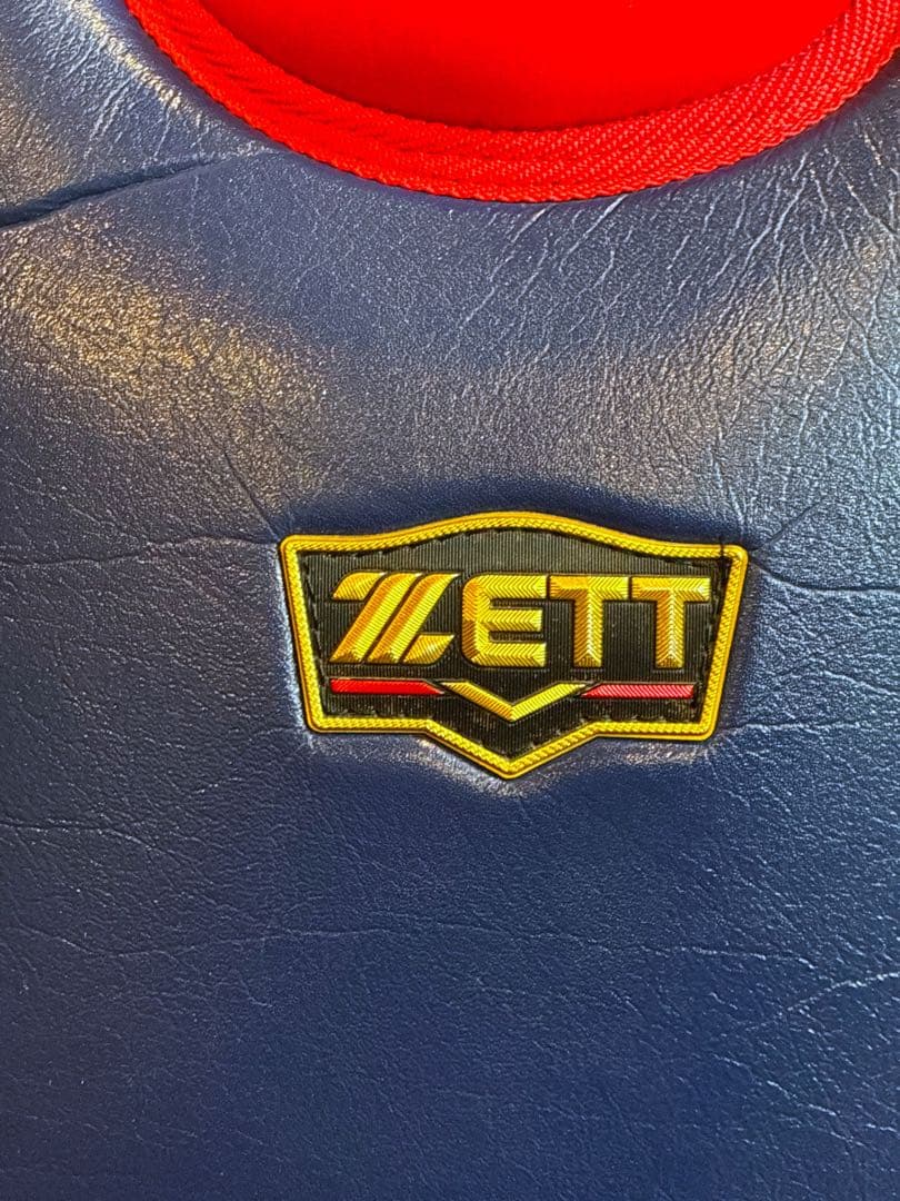 ZETT プロステイタス　軟式少年用プロテクター ネイビー/レッド　小林モデル