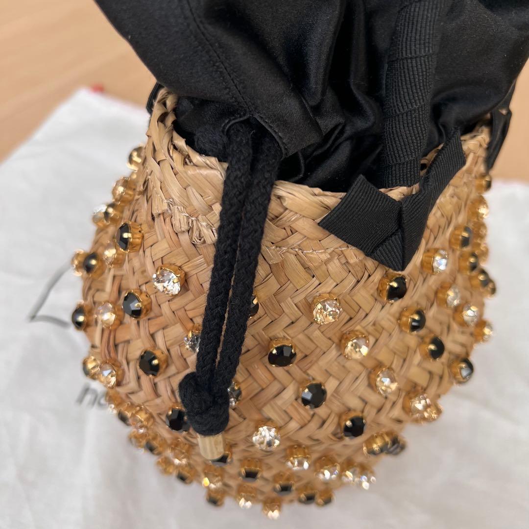 ルナイン NINA TWIST SMALLビジュー かごバッグ ショルダー　籠