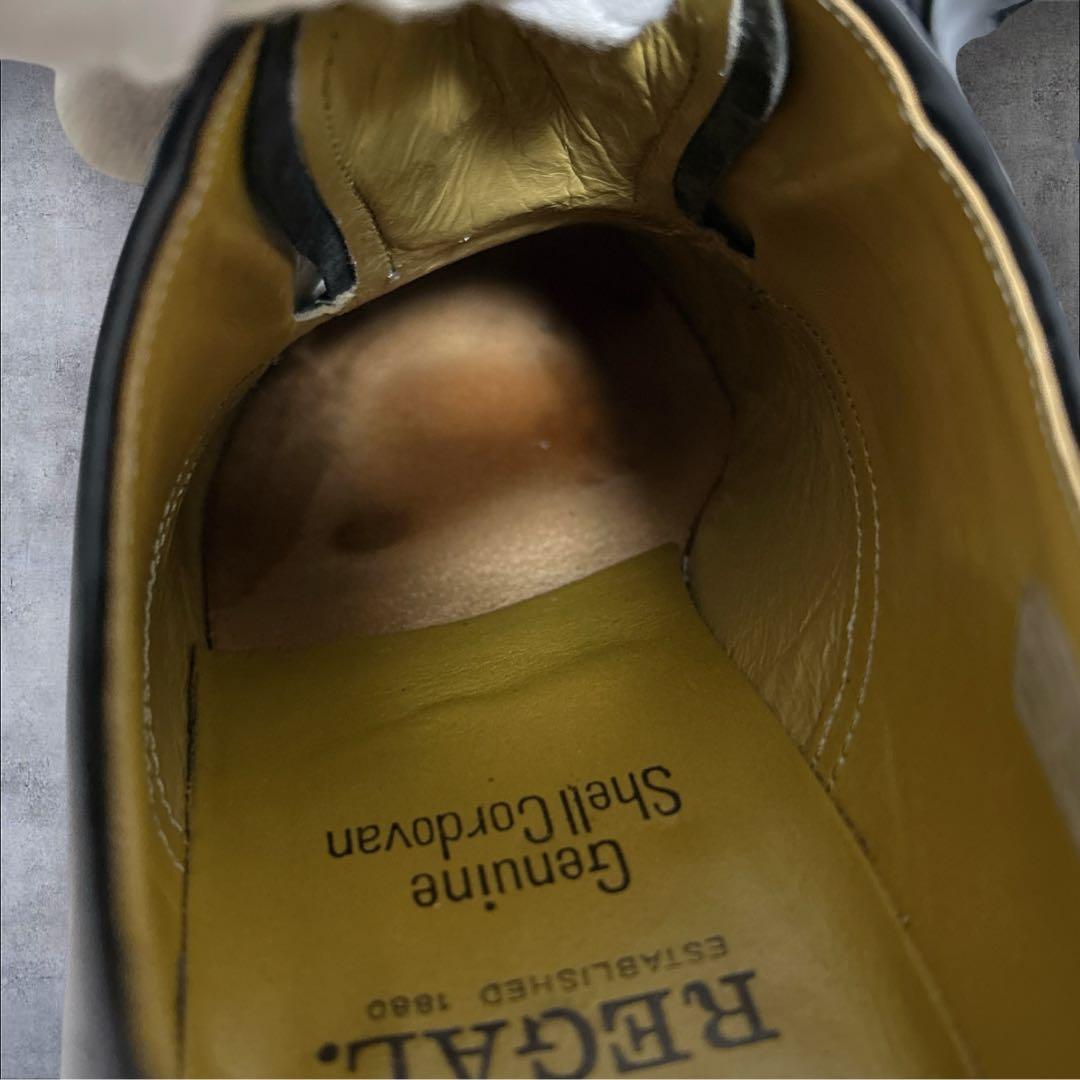 大人気✨リーガル 2112 コードバン プレーントゥ ブラック　ビジネスシューズ