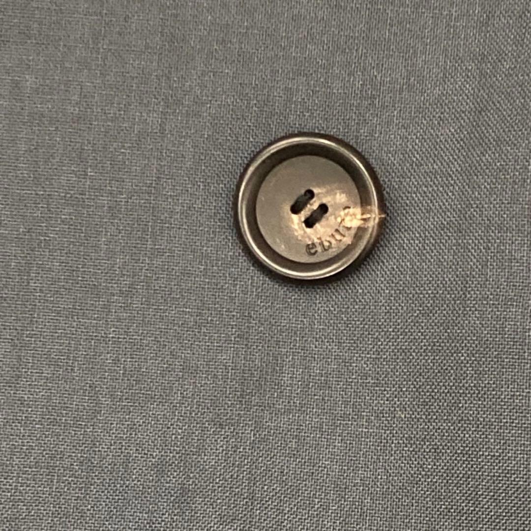 極美品◎ebure ダブル テーラードジャケット ダークグレー サイズ36