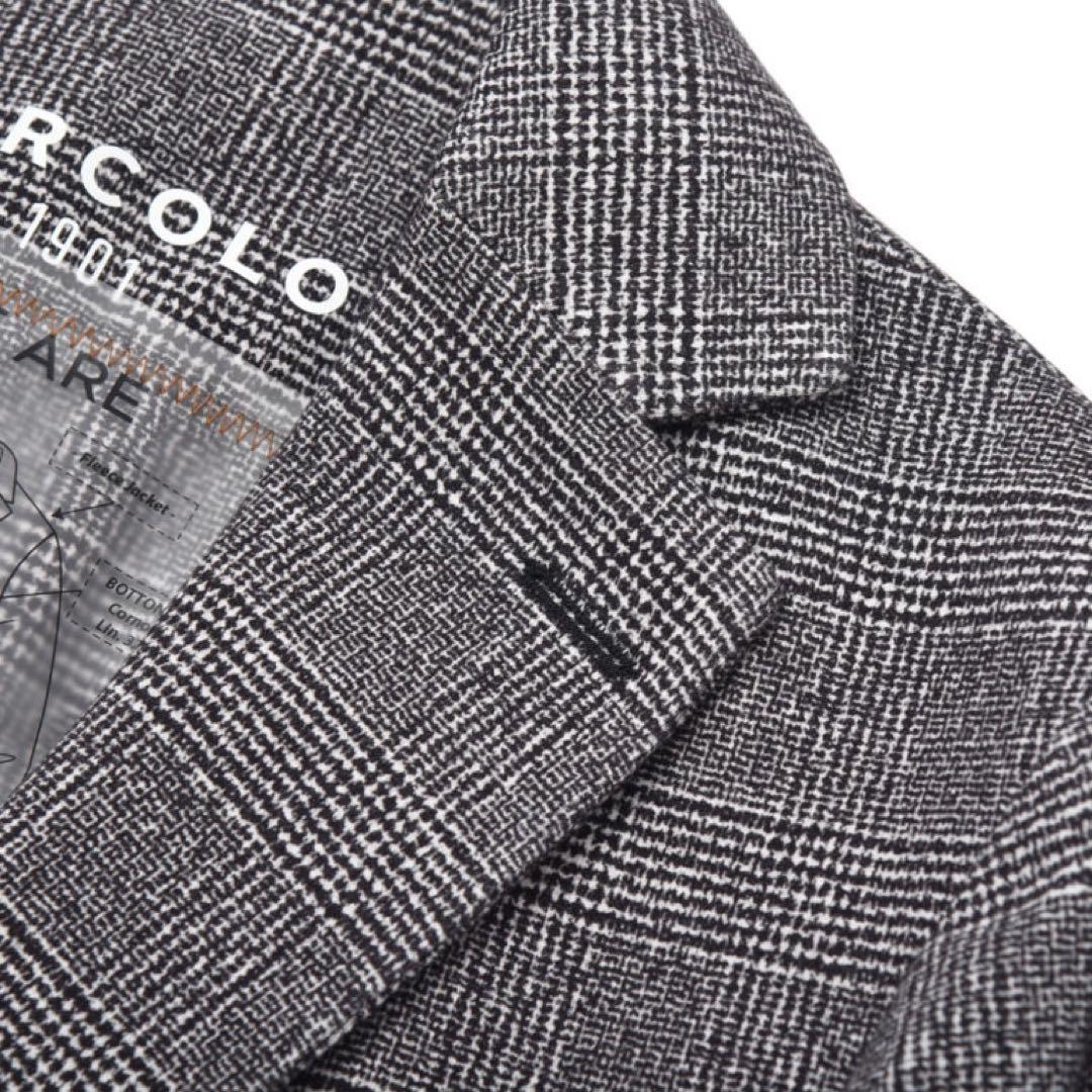 チルコロ1901 コットンジャージ グレンチェックプリント ジャケット