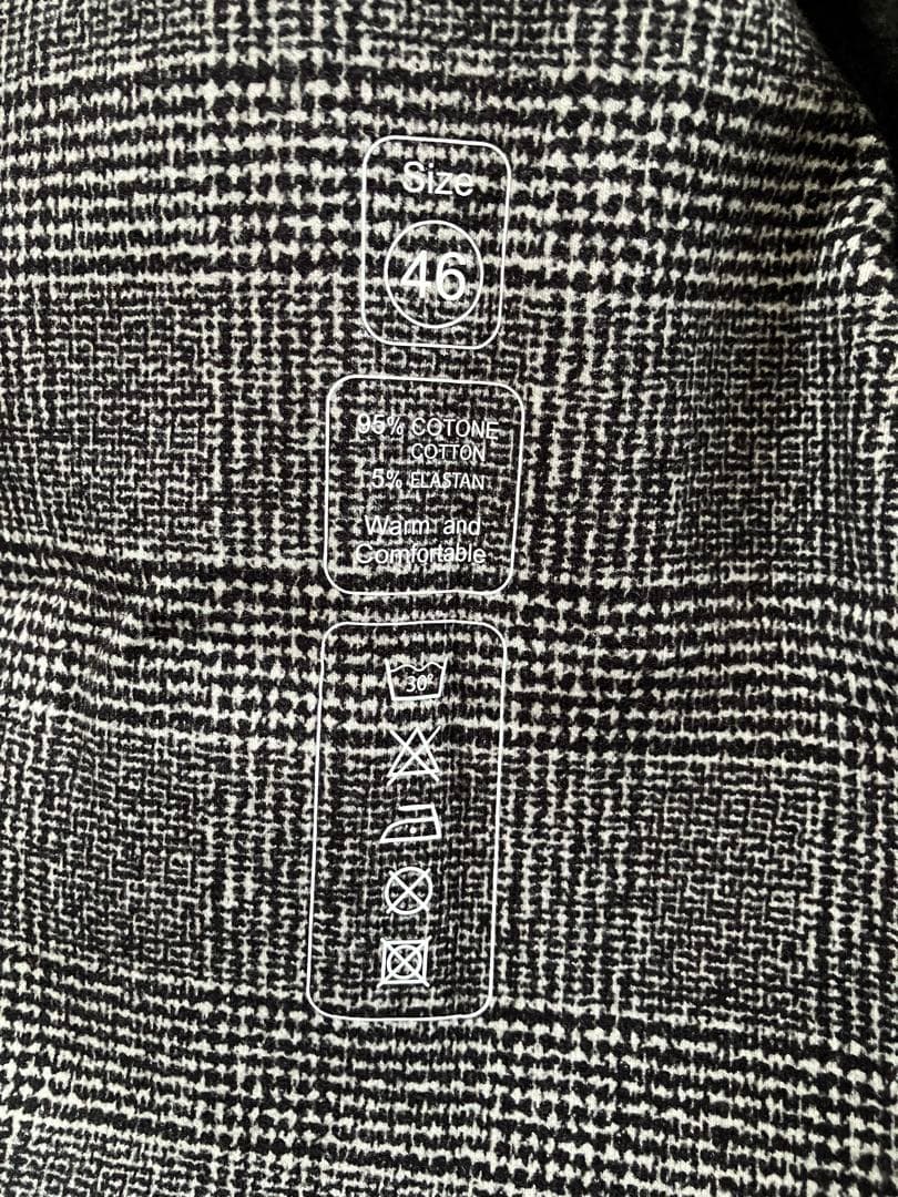 チルコロ1901 コットンジャージ グレンチェックプリント ジャケット