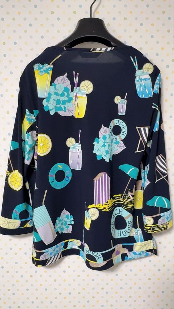 LEONARD ビーチテーマ 七分袖チュニック