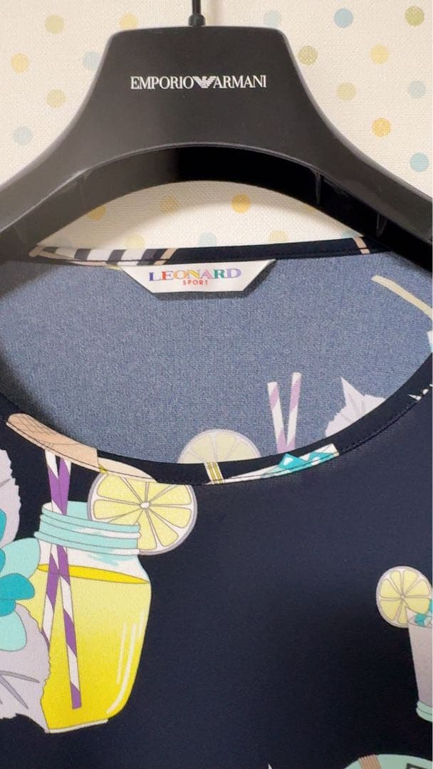 LEONARD ビーチテーマ 七分袖チュニック