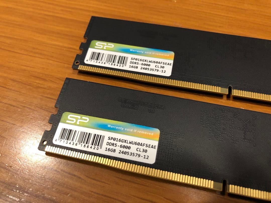メモリー DDR5 32GB (2x16GB) 6000MHz