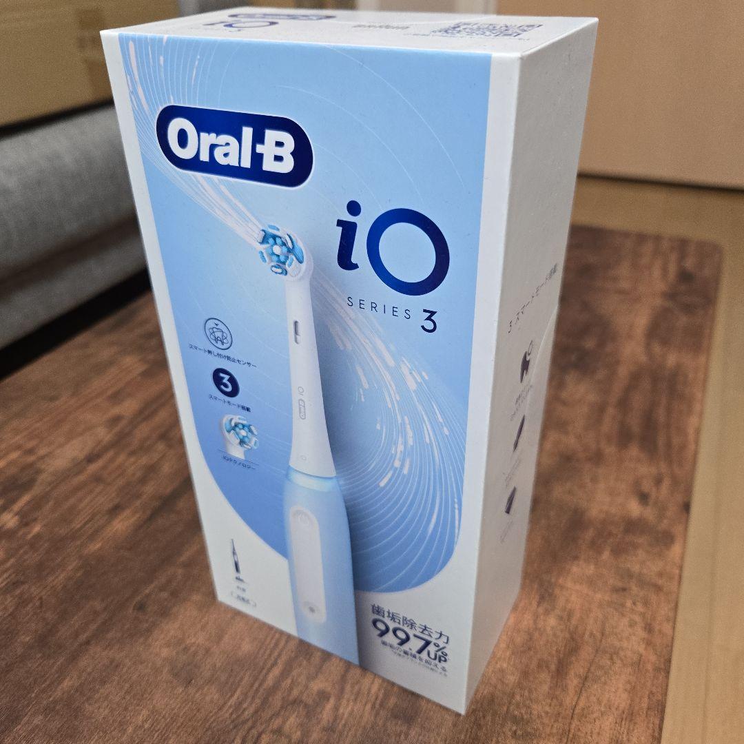 電動歯ブラシ iOシリーズ iO3 アイスブルー ブラウン iOG31A60IB