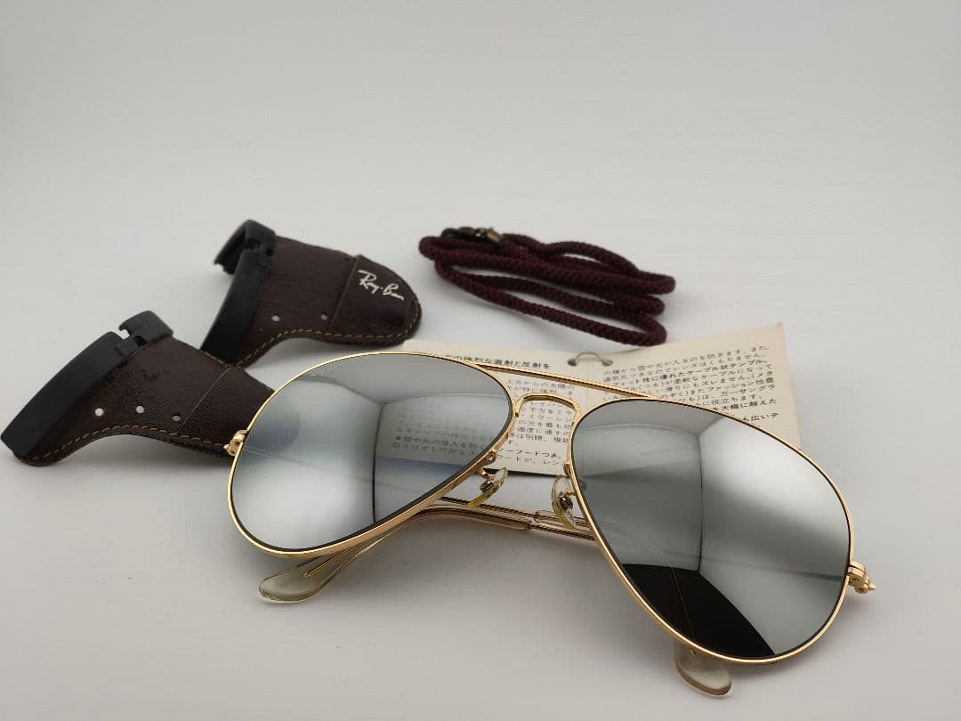 ビンテージ　レア　Ray-Ban スキー用サングラス グラデーションミラー