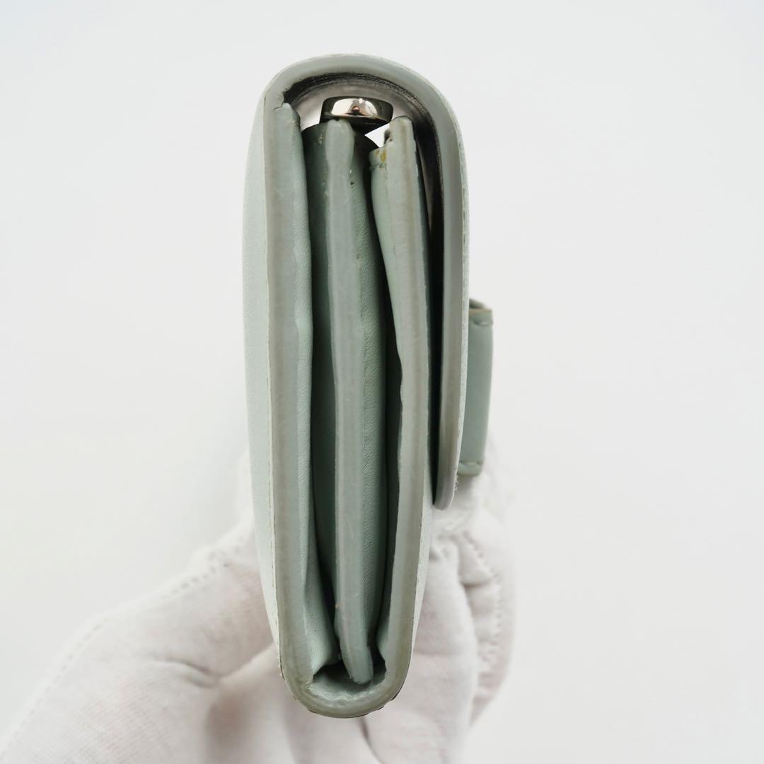 【極美品】Ferragamo 定期付　フラップ　スナップ　ヴァラリボン