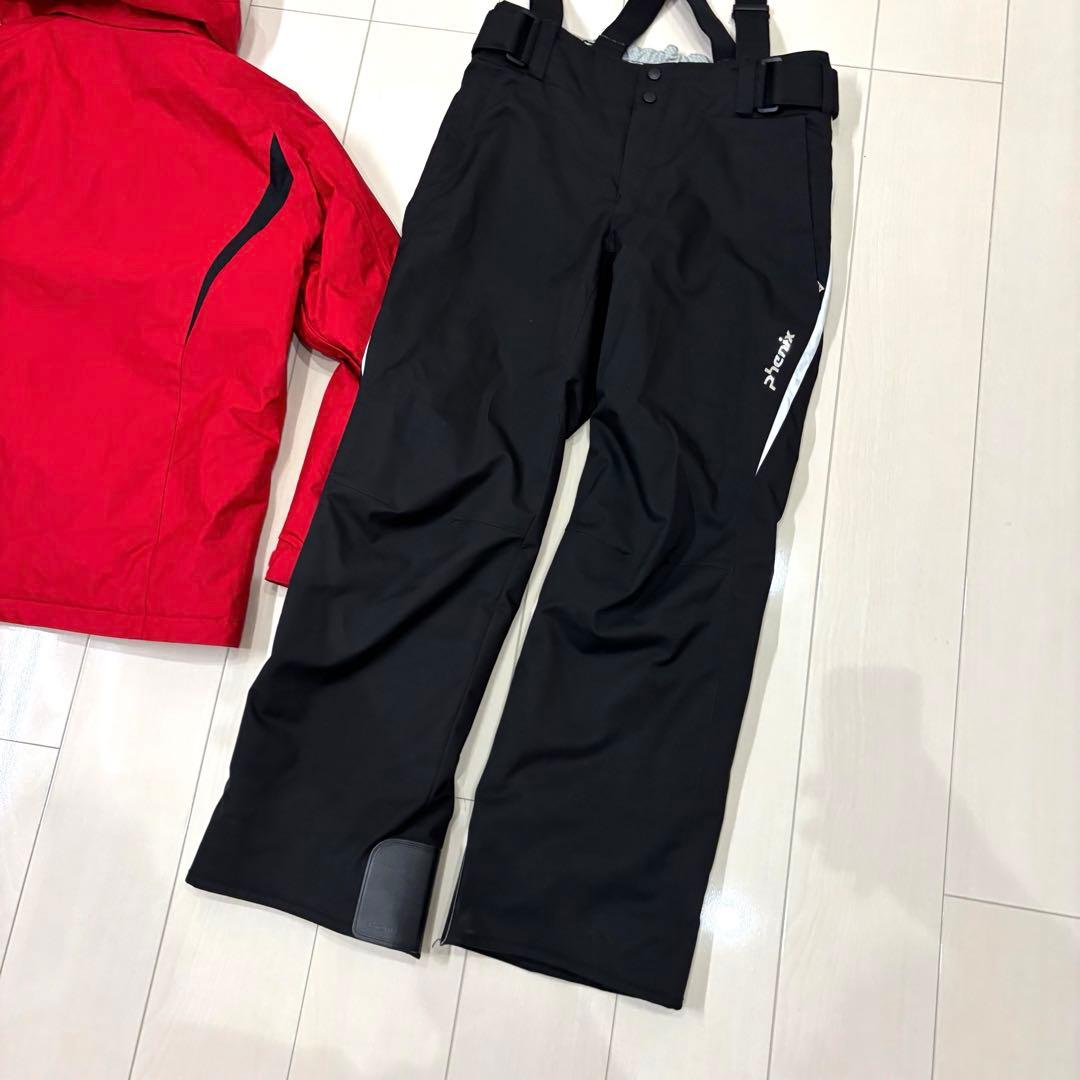 フェニックス メンズスキーウェア上下 セット L レッド×ブラック