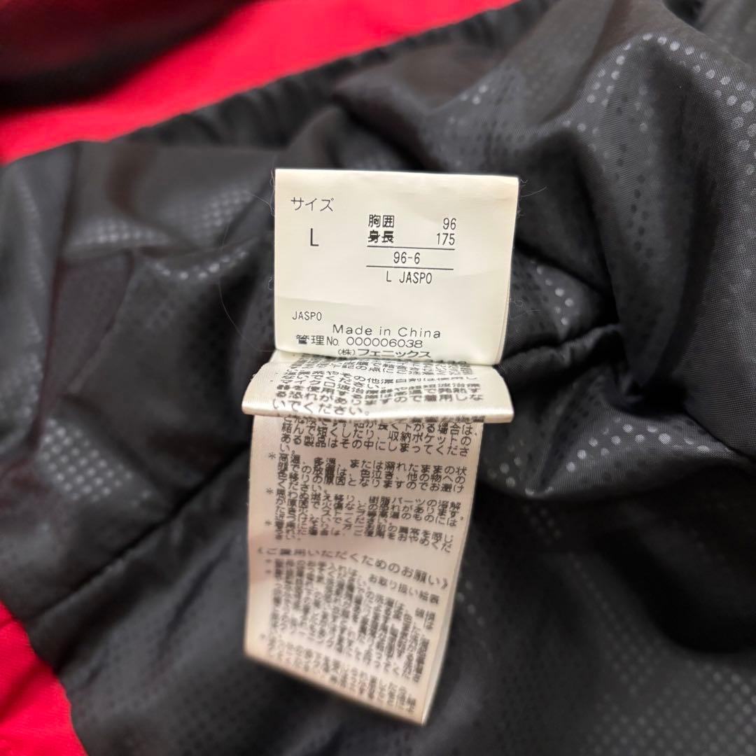 フェニックス メンズスキーウェア上下 セット L レッド×ブラック