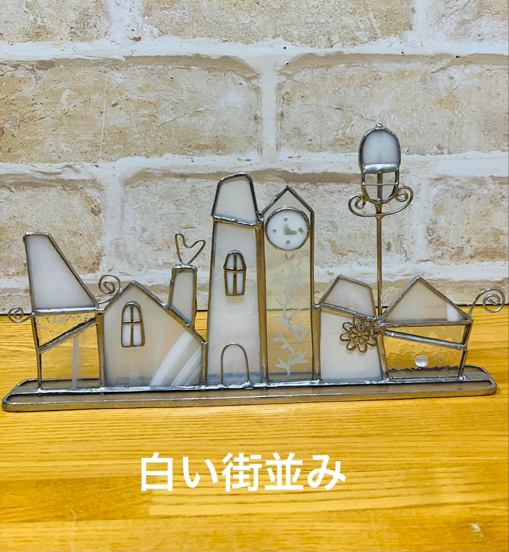 m*i様 ステンドグラス　大人可愛いWhite Xmas