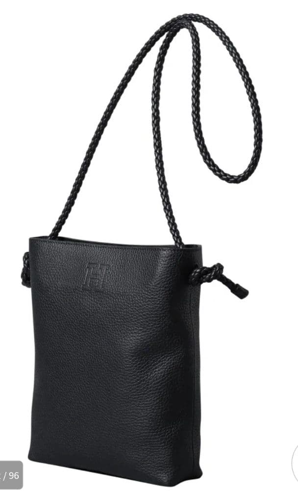 HIROFU　チェスタ　レザーショルダーバッグ 2WAY 　ブラック