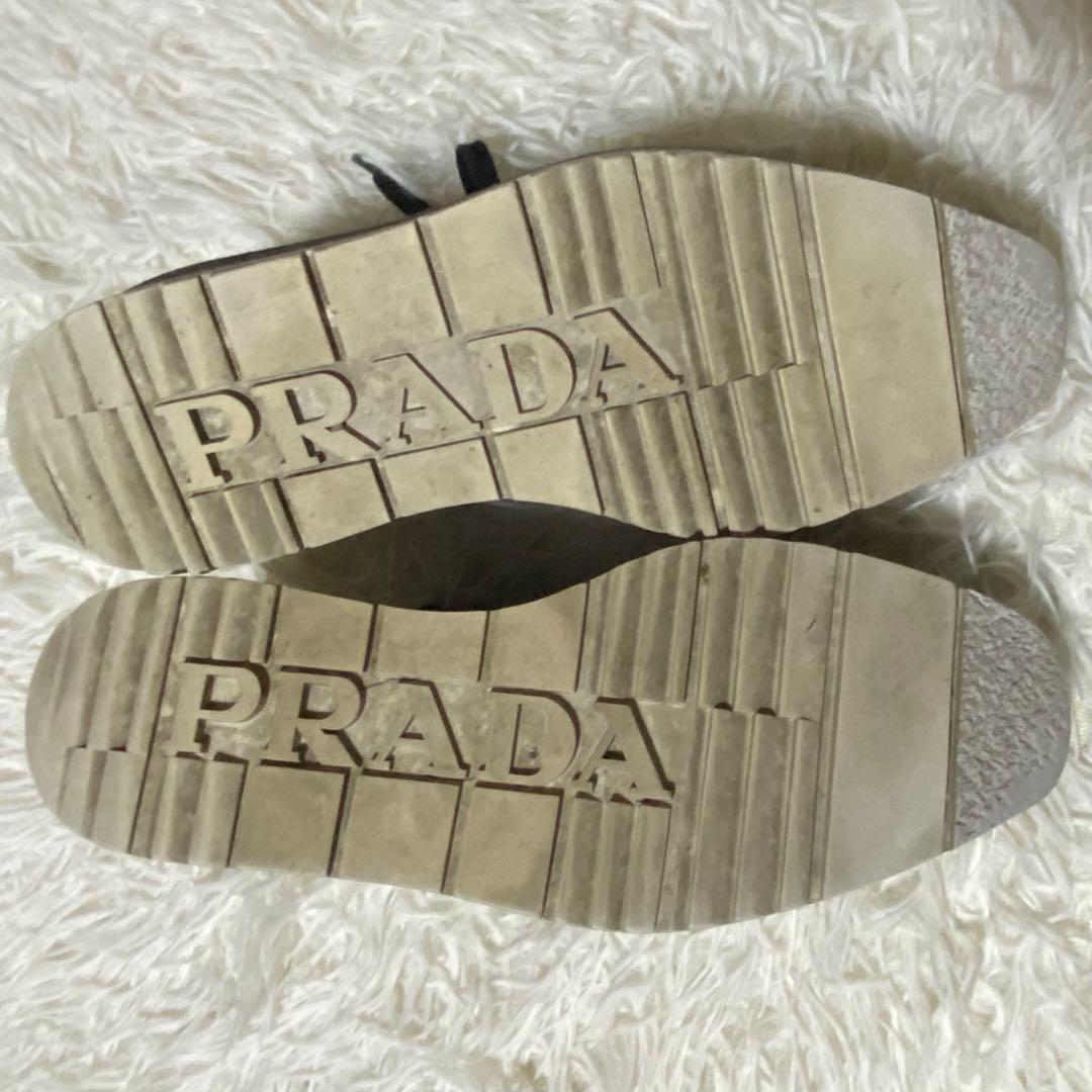 PRADA ウイングチップ ブラック 35 1/2 (22.5cm相当)