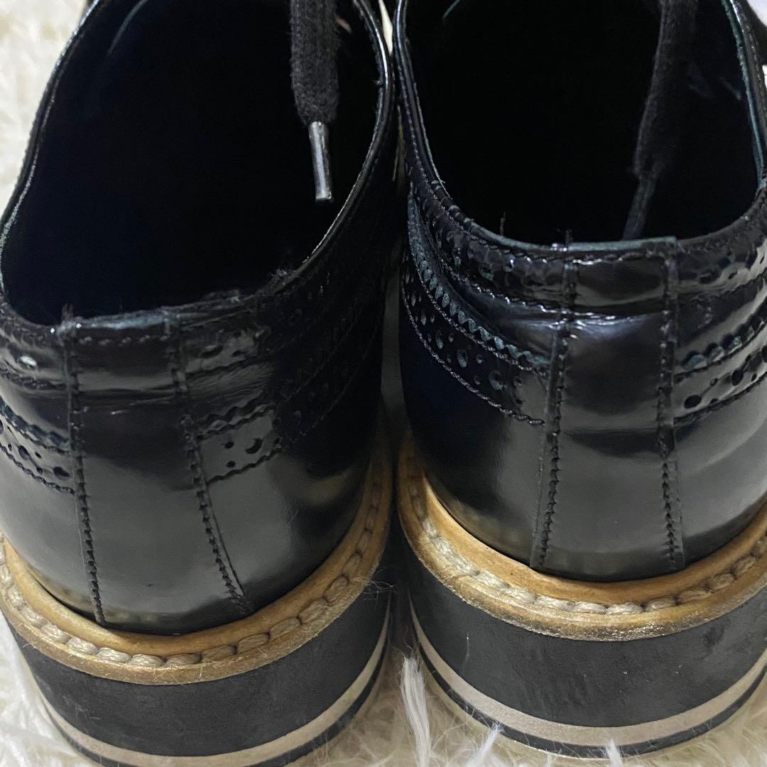 PRADA ウイングチップ ブラック 35 1/2 (22.5cm相当)