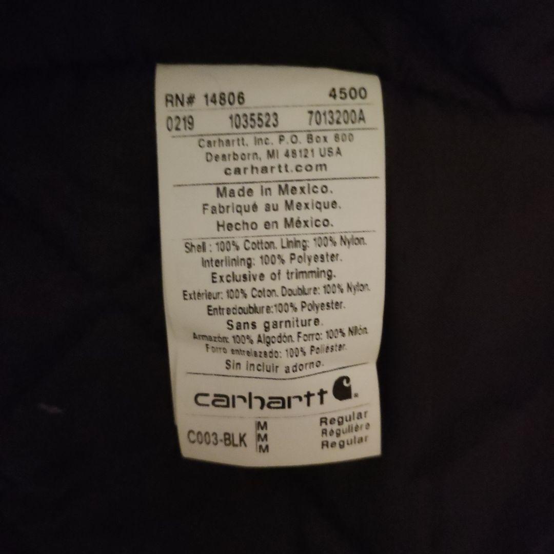 最終値下げ　Carhartt　traditional　coat　BLK サイズM