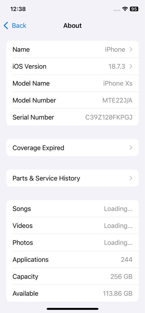 スマートフォン本体 Apple iPhone XS 256GB