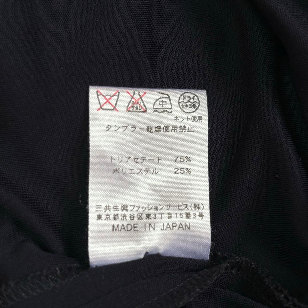 レオナール　チュニック　カンカン素材　ネイビー　サイズ3