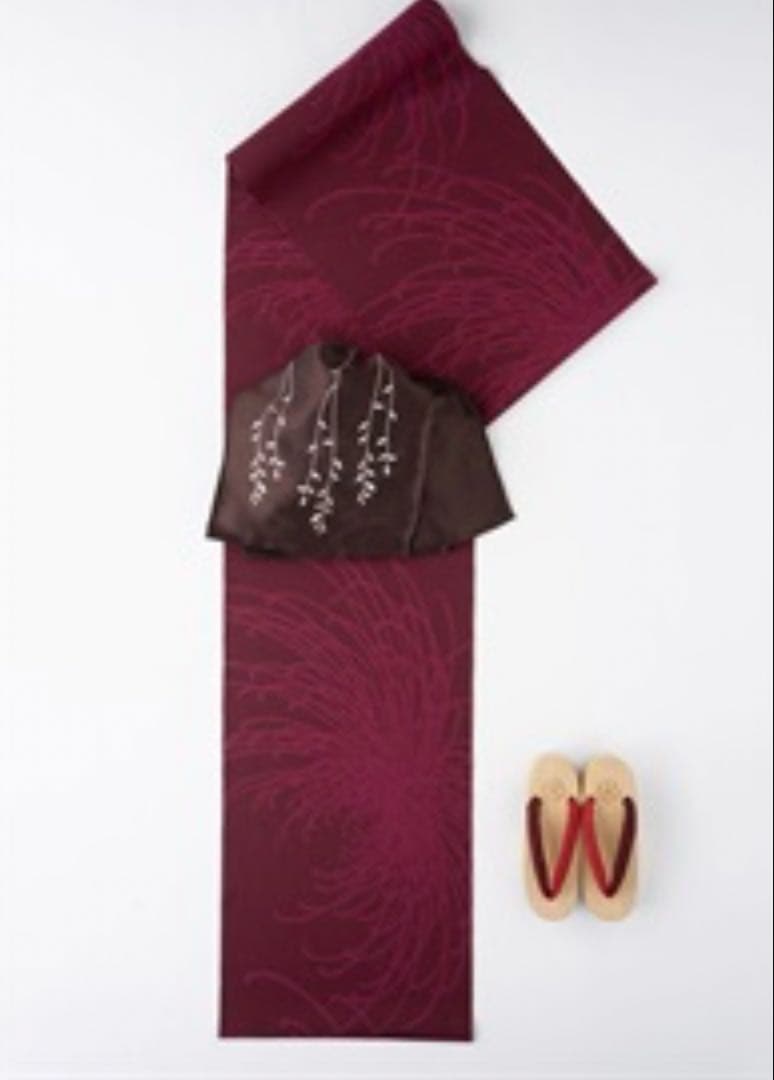 きものやまと プレタ ゆかた　乱菊　ワイン