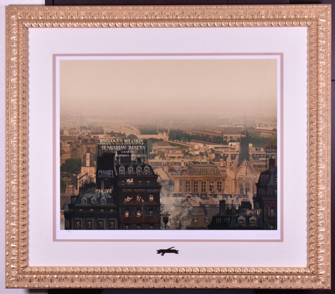 あべべさん専用　ヒロ・ヤマガタ / 雨煙るパリ / シルクスクリーン