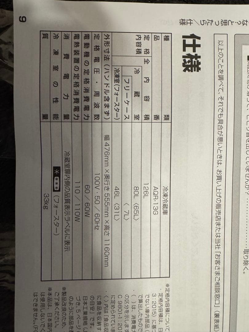 AQUA 冷蔵庫　単身用　一人暮らし お引き取りなら8000円オフ