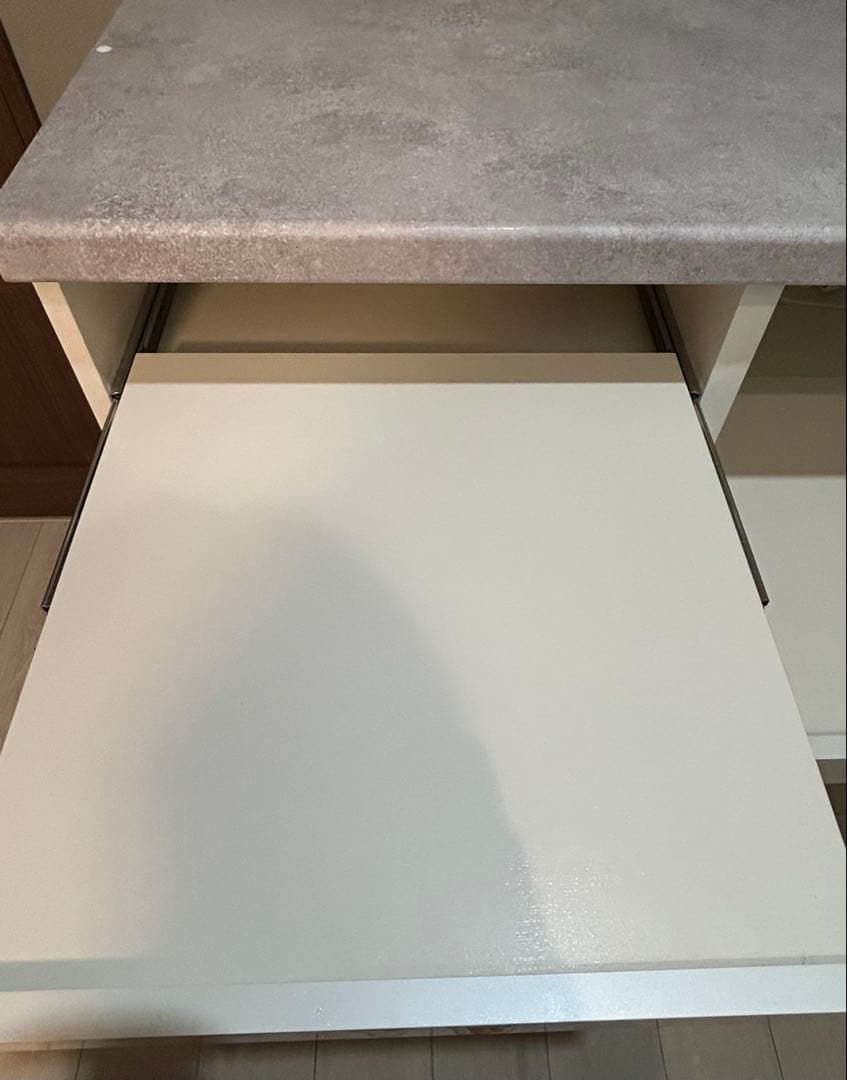 パモウナ　食器棚　キッチンカウンター　白　ホワイト　幅100cm