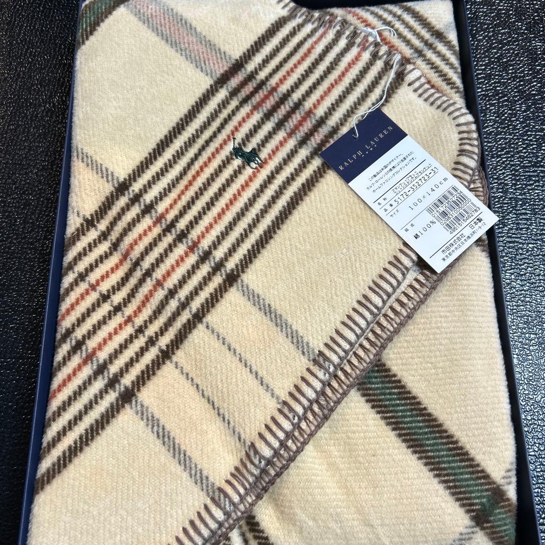 Ralph Lauren コットンブランケット 100x140cm