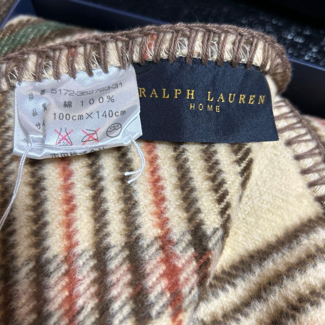 Ralph Lauren コットンブランケット 100x140cm