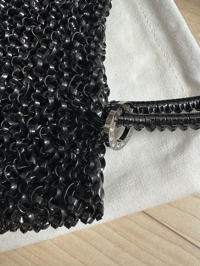 アンテプリマ ワイヤーバッグ スタンダードスクエアミディアム　ブラック新品