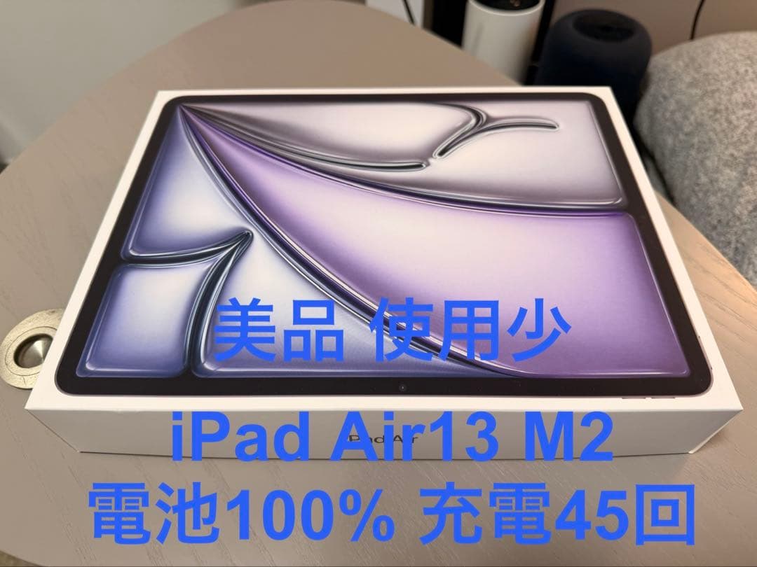 iPad Air 13 M2 電池100%充電45回