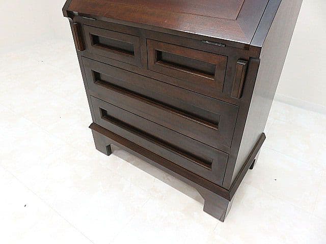 松本民芸家具 ミズメ桜無垢 高山式ライティングビューロー 　ライティングデスク