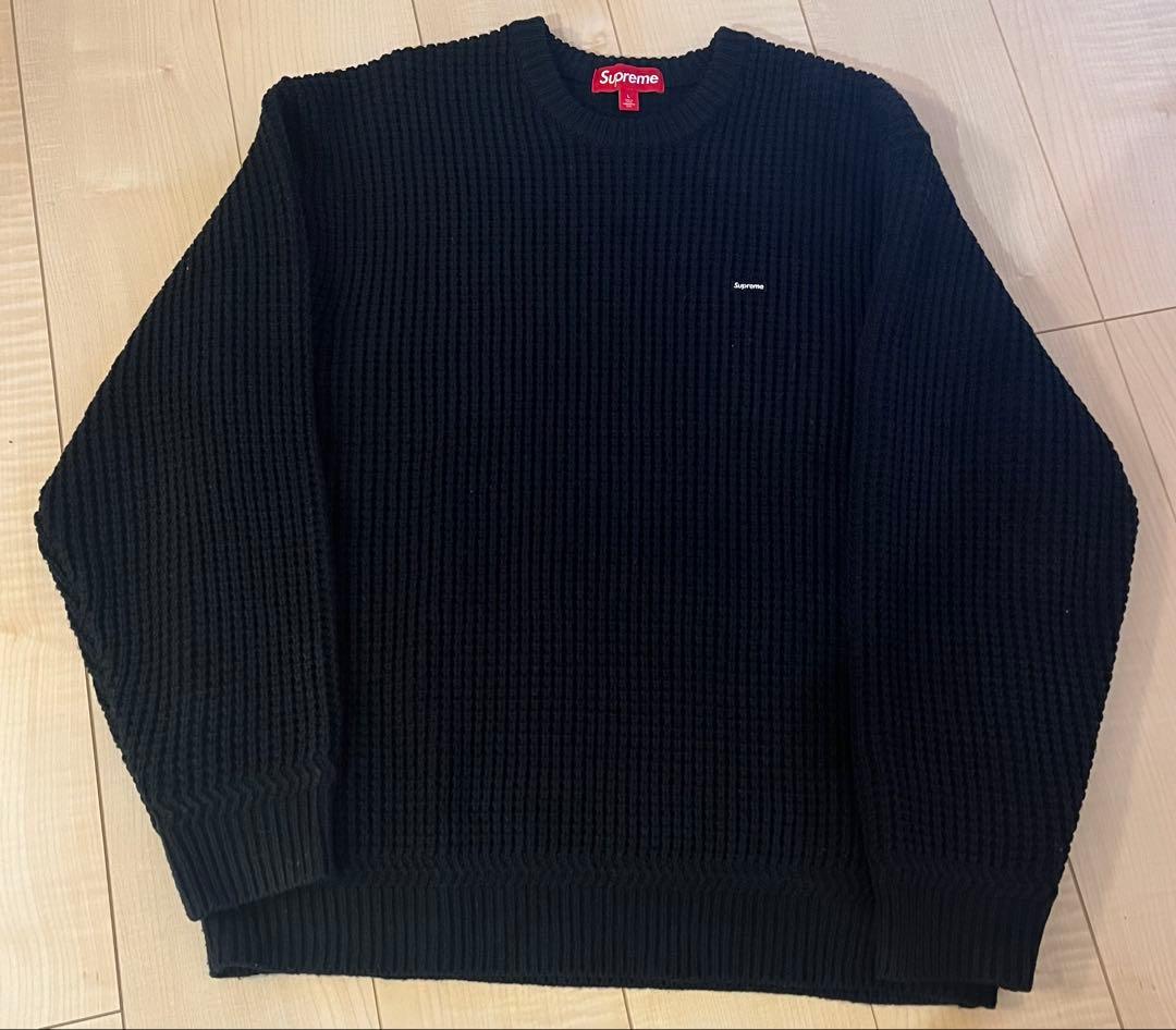 Supreme small box コットンポリ混材ニット【Lサイズ】