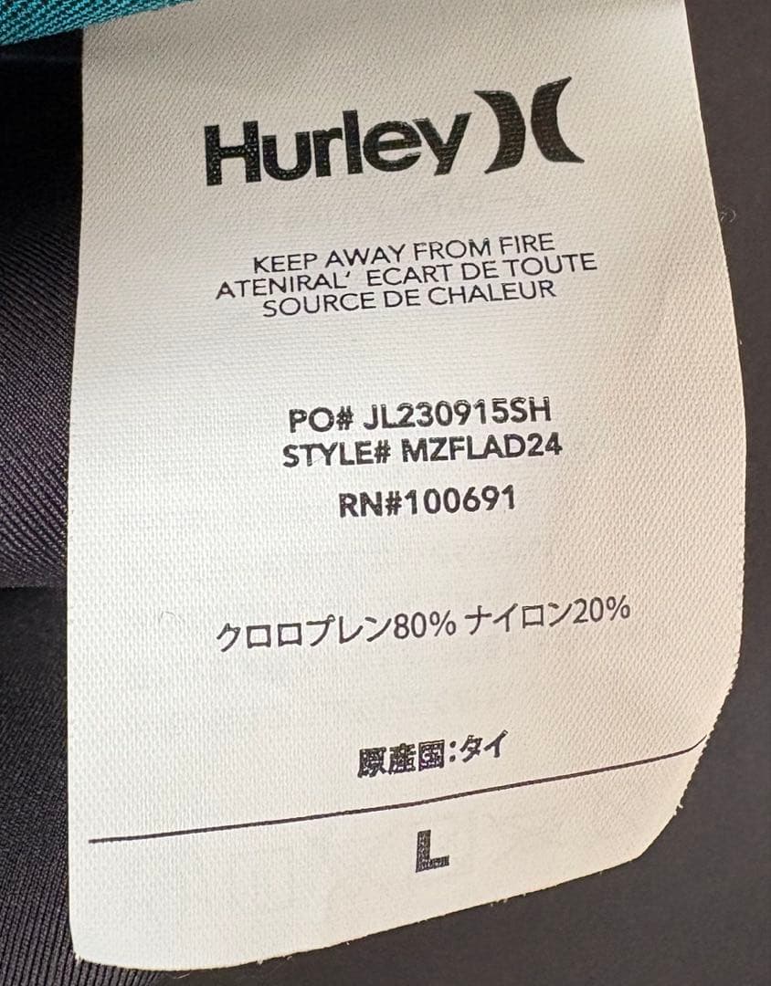 Hurley Advantage Plus 3/2mm フルスーツ Lサイズ