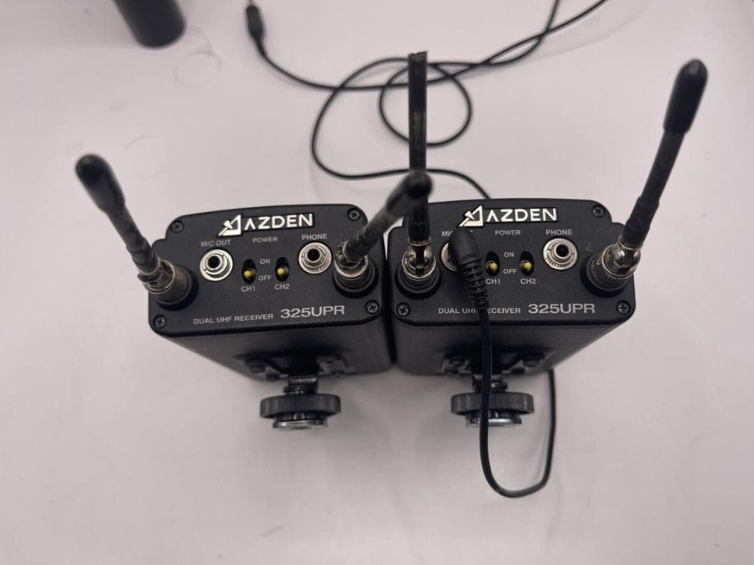 【AZDEN/DUAL UHF RECEIVER/325UPR/55BT】