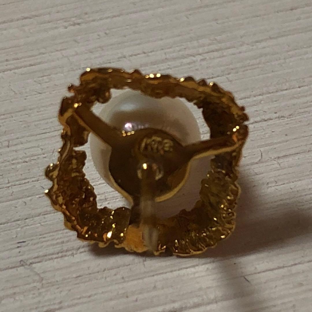 本真珠　タイタック　ネクタイピン　K18