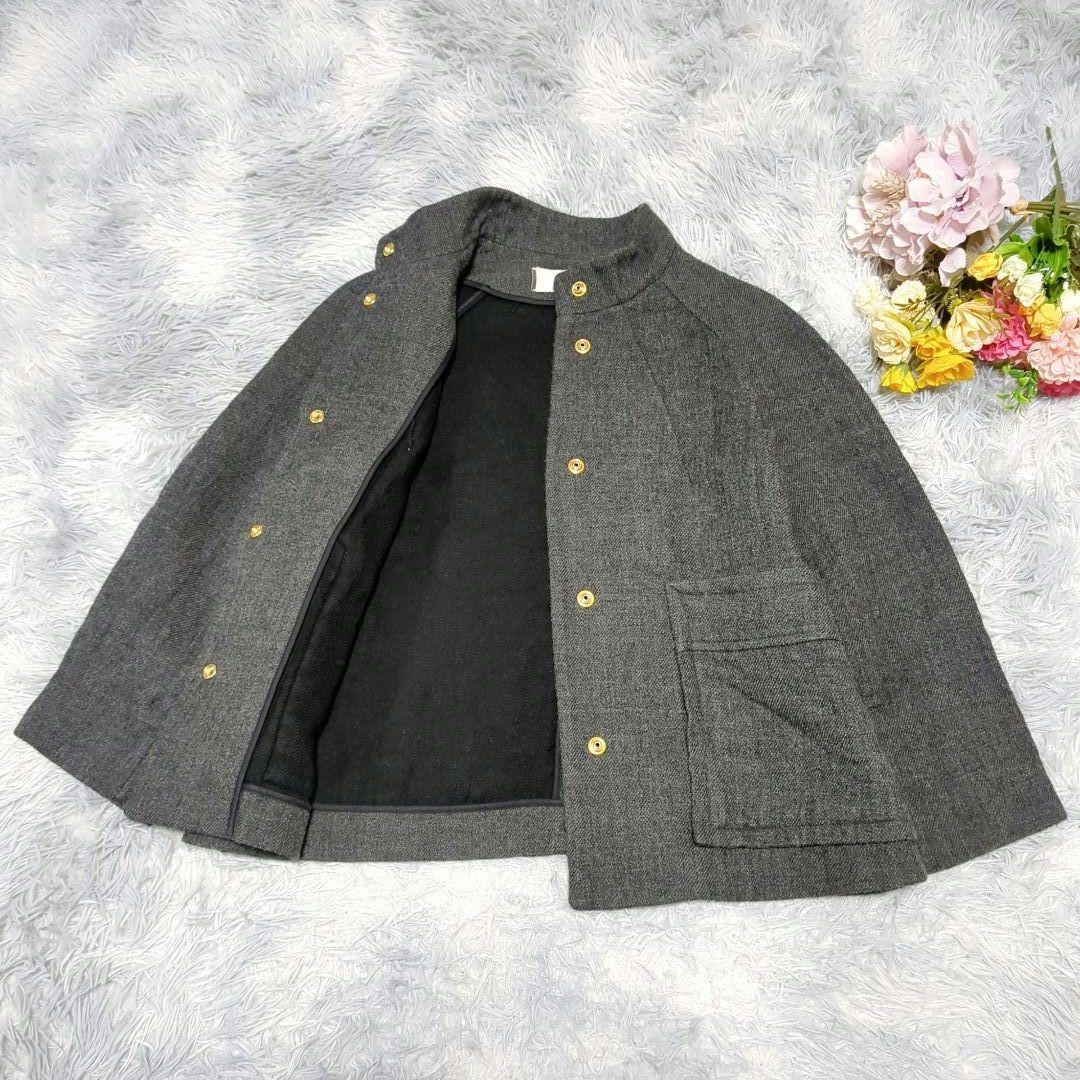 極美品 MARNI ウールスタンドカラージャケット 40/M ブルゾン 金ボタン