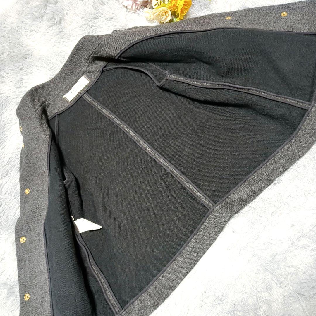 極美品 MARNI ウールスタンドカラージャケット 40/M ブルゾン 金ボタン