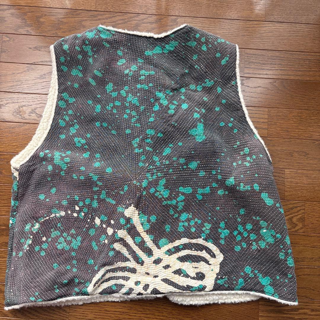 ラリーキルト　ボア　リバーシブル　ベスト