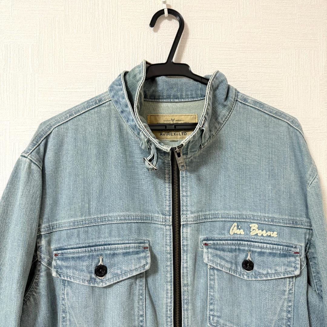 レア アヴィレックス AVIREX デニム オールインワン つなぎ
