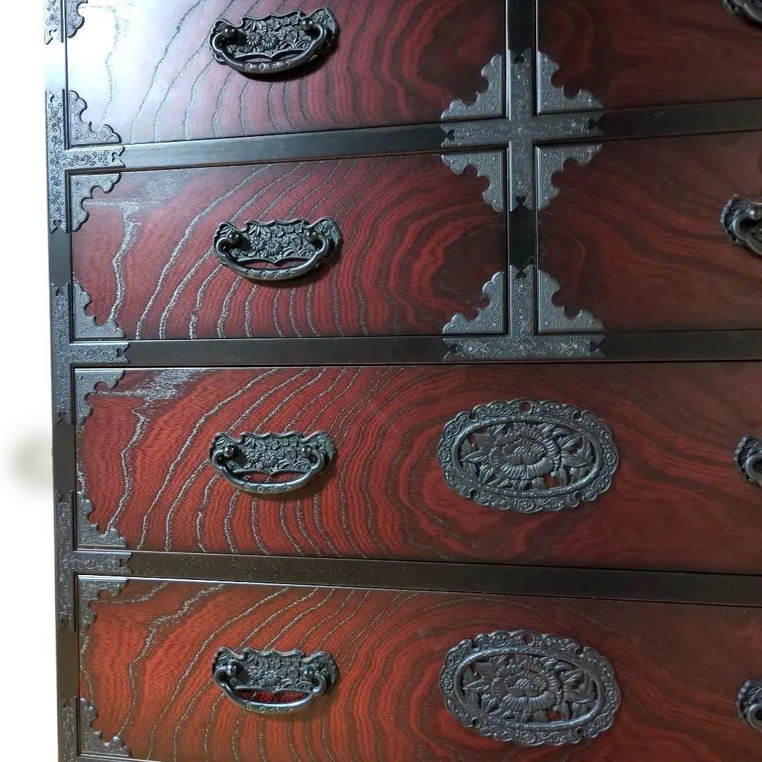 民芸たんす 134㌢高 アンティーク家具 和箪笥