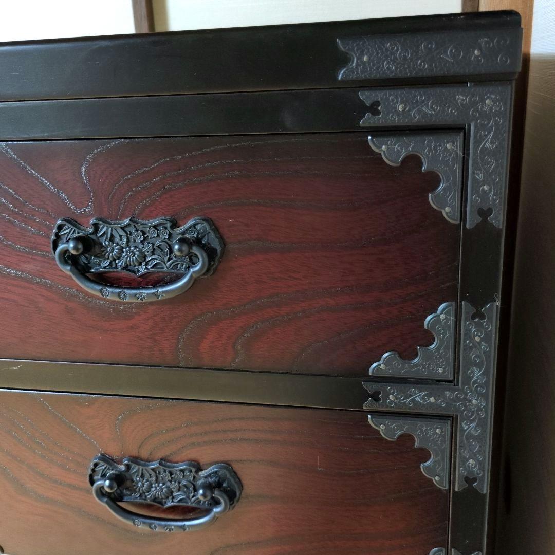 民芸たんす 134㌢高 アンティーク家具 和箪笥