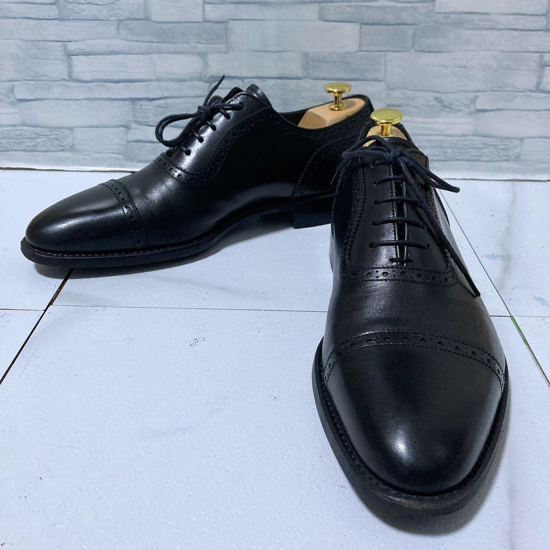 美品 トレーディングポスト ビジネスシューズ T602 撥水 本革 黒 26