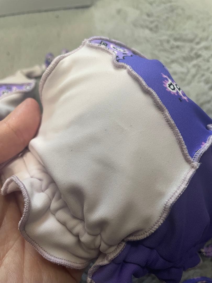 バンダナ柄　ペイズリー柄　パープル　ビキニ　紫　ギャル