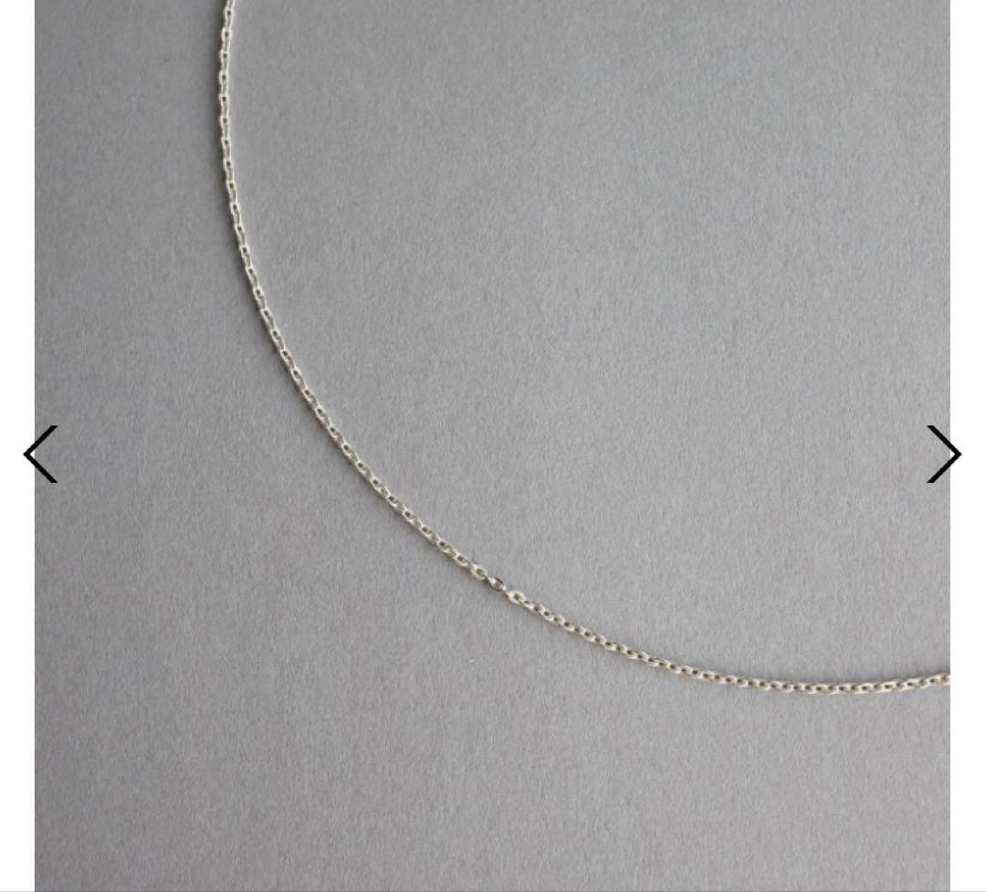 TEN. フラットケーブルチェーンネックレス SV 38cm